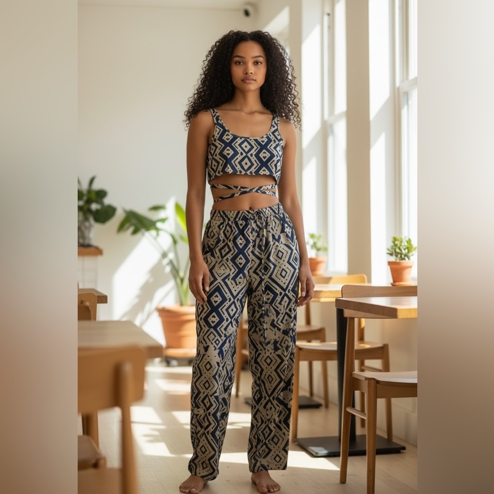 Geometric Patterned Jumpsuit